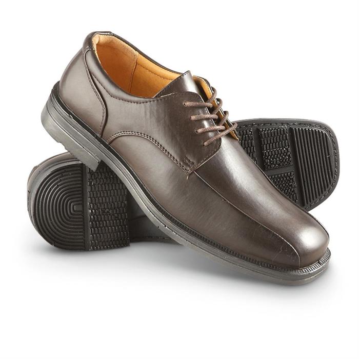 Wide mens brown dress shoes