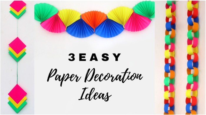 How to make a paper decoration idea