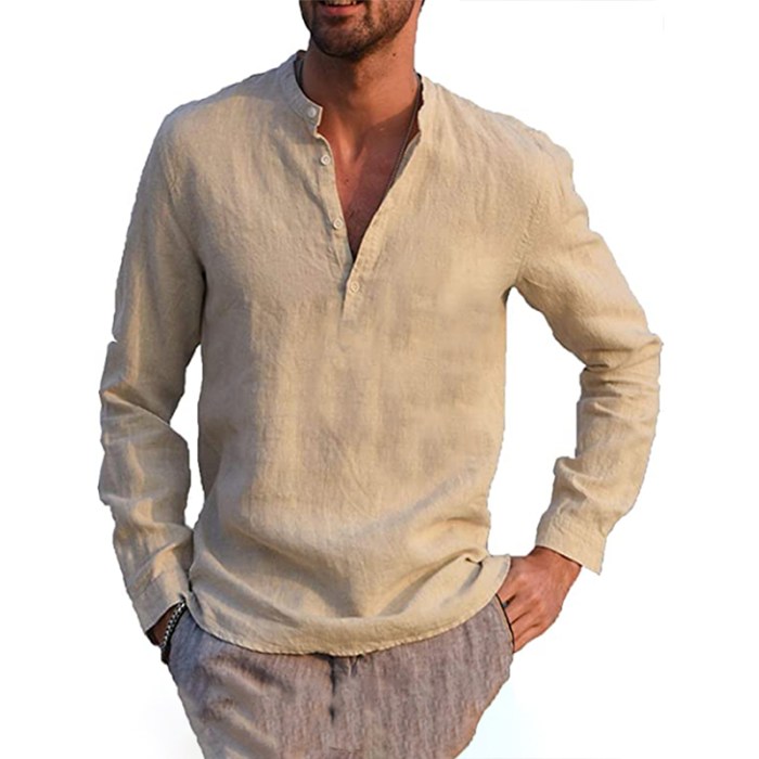 V neck dress shirts for men