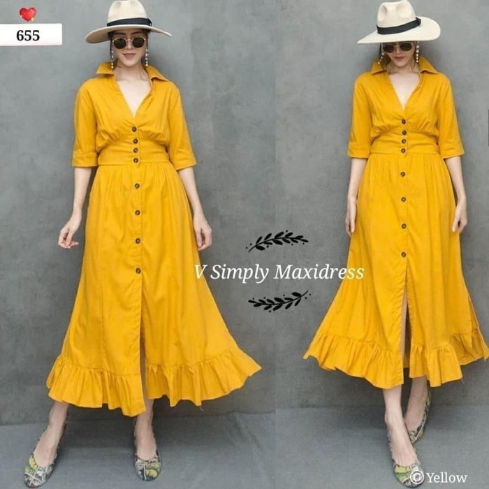 Women's maxi shirt dress