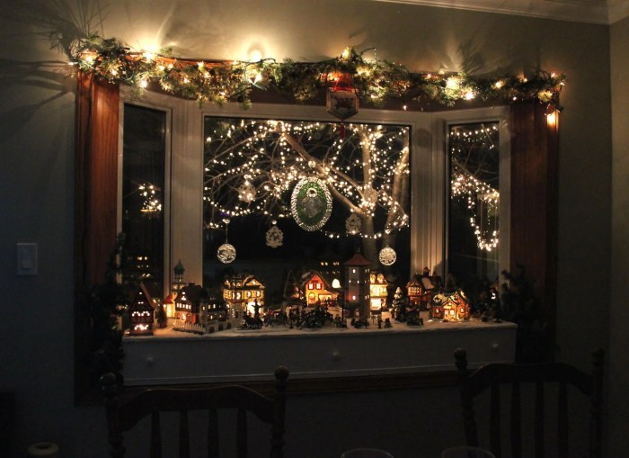 How to decorate large window for christmas