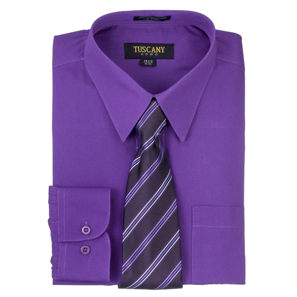 Purple dress shirts men