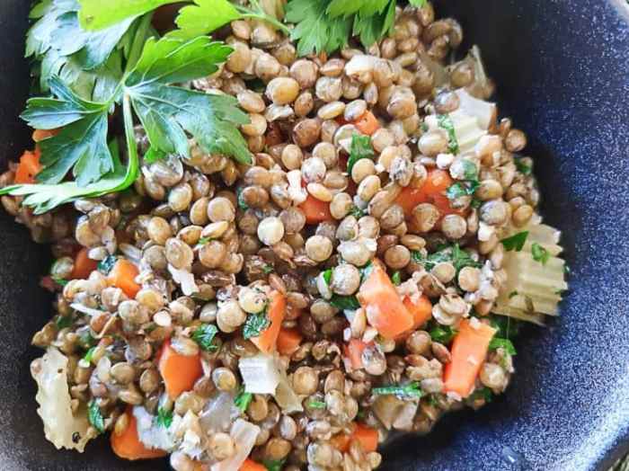 How to cook french style lentils