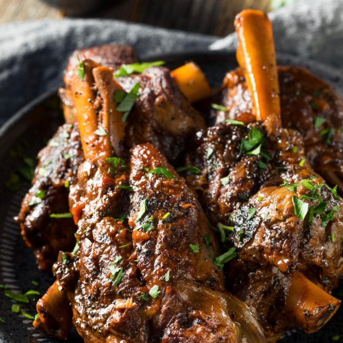 How to cook greek style lamb shanks