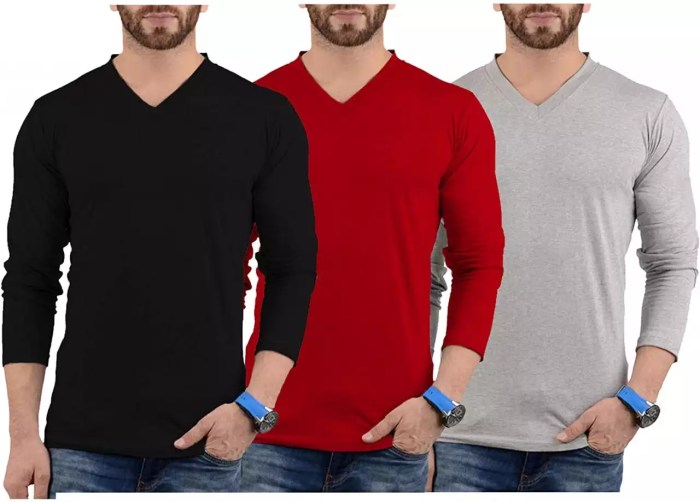 V neck dress shirts for men