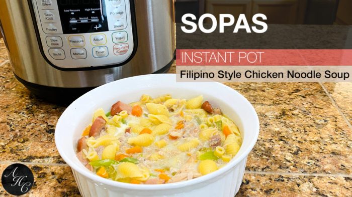 How to cook pork sopas filipino style