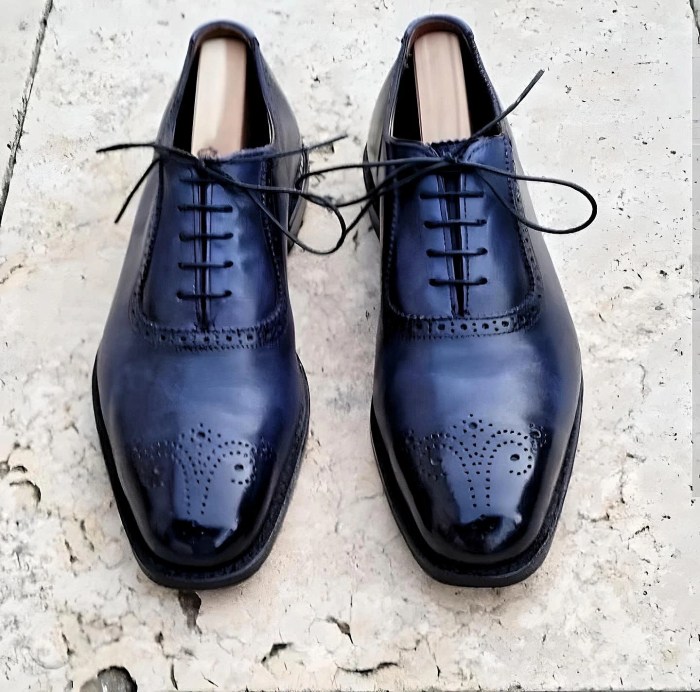 Navy blue dress shoes outfit men's