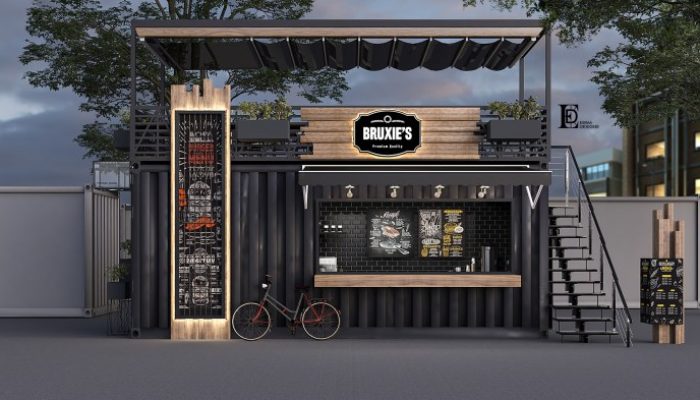 Desain Interior Cafe Container Tren dan Implementasi